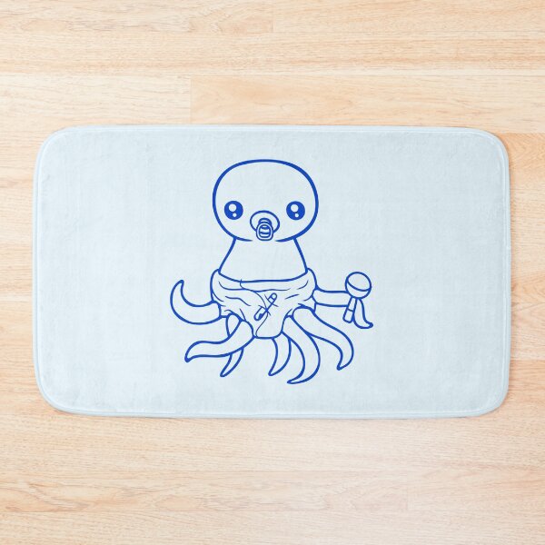 Item preview, Octopus baby rattle diaper pacifier child born fun designed and sold by shirt-o-mat.