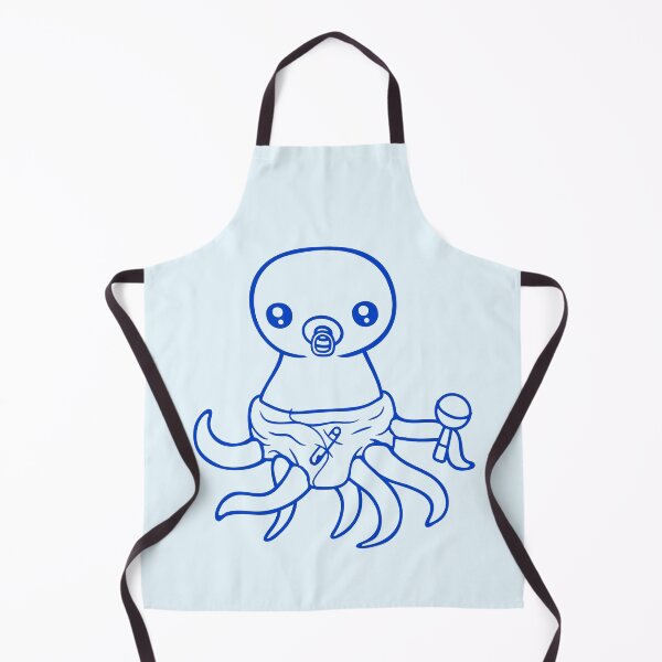 Item preview, Octopus baby rattle diaper pacifier child born fun designed and sold by shirt-o-mat.