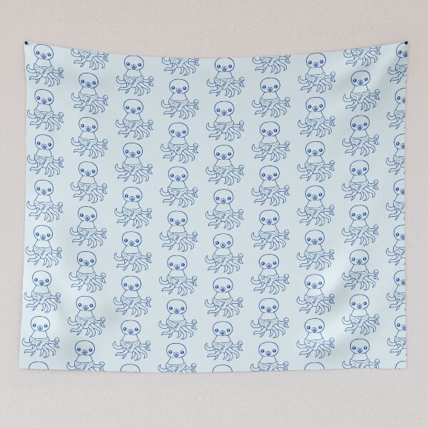 Item preview, Octopus baby rattle diaper pacifier child born fun designed and sold by shirt-o-mat.