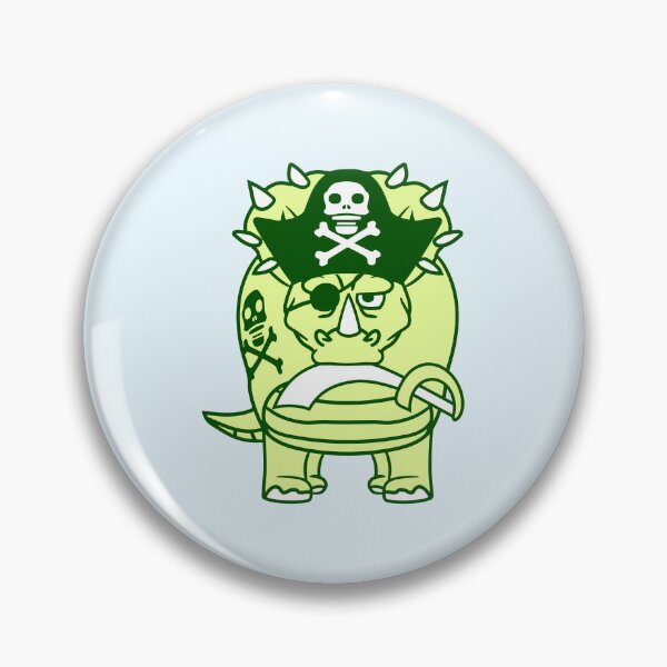 Item preview, Triceratops Dinosaur Sabre Pirate Captain Dino Fun designed and sold by shirt-o-mat.