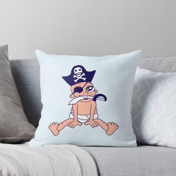 Item preview, Baby Pirate Sits Cute Cap Sabre Fun Diaper Toddler designed and sold by shirt-o-mat.