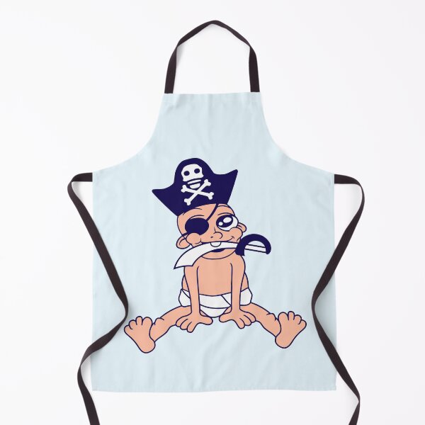 Item preview, Baby Pirate Sits Cute Cap Sabre Fun Diaper Toddler designed and sold by shirt-o-mat.