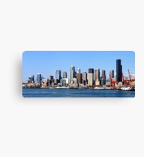 Seattle Skyline Fourteen Canvas Print