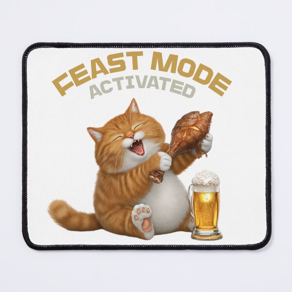 Item preview, Chubby Cat Feast Mode Activated designed and sold by WickerStudio.