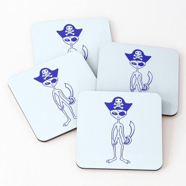 Item preview, Alien Pirate Captain Funny Extraterrestrial Being designed and sold by shirt-o-mat.