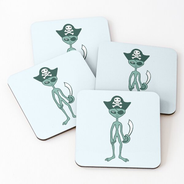 Item preview, Alien Pirate Captain Funny Extraterrestrial Being designed and sold by shirt-o-mat.
