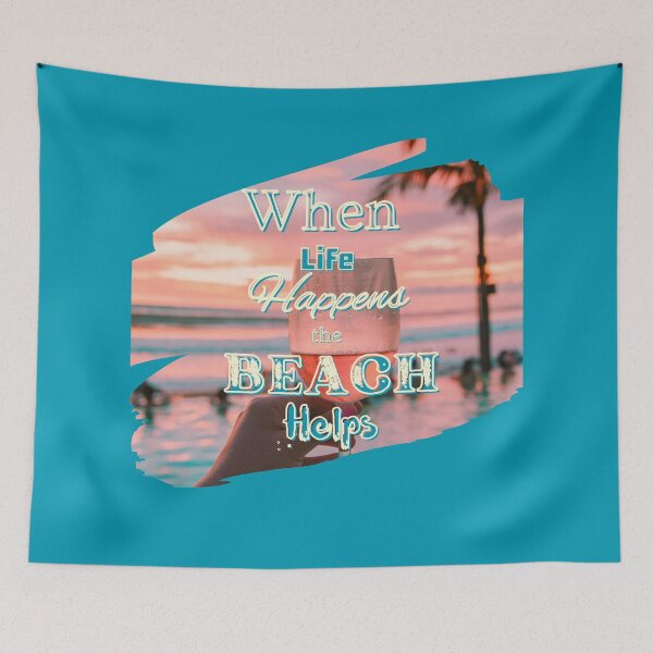 Item preview, When Life Happens the Beach Helps designed and sold by AJBiloxi.