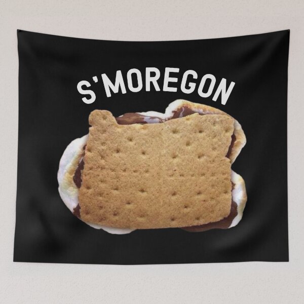 Artikelvorschau, S'MOREGON – Smores-Lagerfeuer-Leckerbissen in der Form von Oregon entworfen und verkauft von WigOutlet.