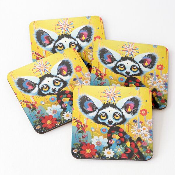 Item preview, Adorable lemur in a mysterious forest. designed and sold by Natalia-Vlad.