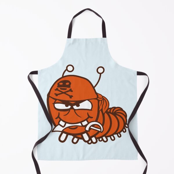 Item preview, Caterpillar Evil Pirate Sailor Funny Cute Comic designed and sold by shirt-o-mat.