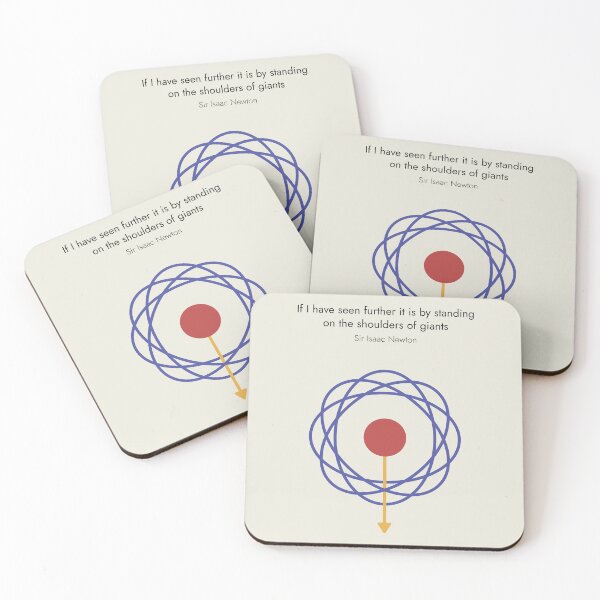 Item preview, Isaac Newton Quote Minimalist Science Physics designed and sold by kakarikihill.