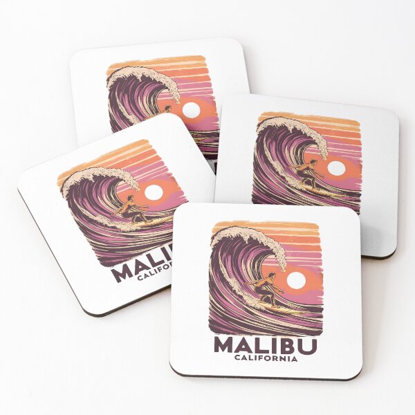 Item preview, A Vintage Illustration of Malibu - California  designed and sold by GoodOldVintage.