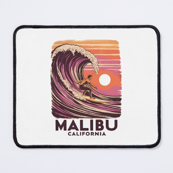 Item preview, A Vintage Illustration of Malibu - California  designed and sold by GoodOldVintage.