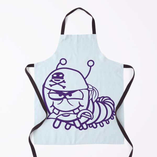 Item preview, Caterpillar Evil Pirate Sailor Funny Cute Comic designed and sold by shirt-o-mat.