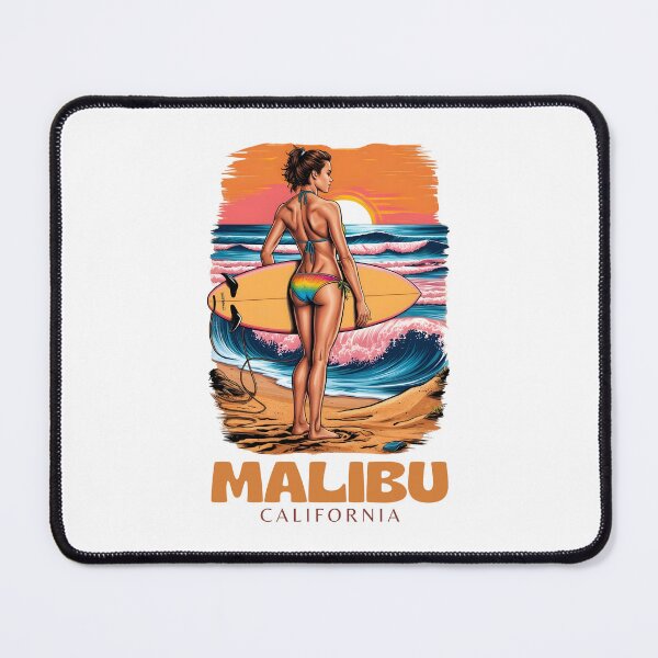 Item preview, A Vintage Illustration of Malibu - California  designed and sold by GoodOldVintage.