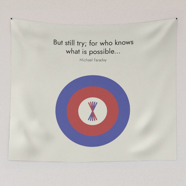 Item preview, Michael Faraday Physics Science Minimalist Quote Art designed and sold by kakarikihill.