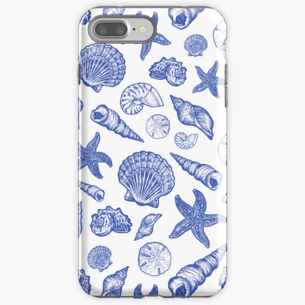 Item preview, Blue Seashell Print designed and sold by Elizabeth Weglein.