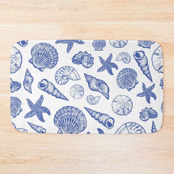 Item preview, Blue Seashell Print designed and sold by Elizabeth Weglein.
