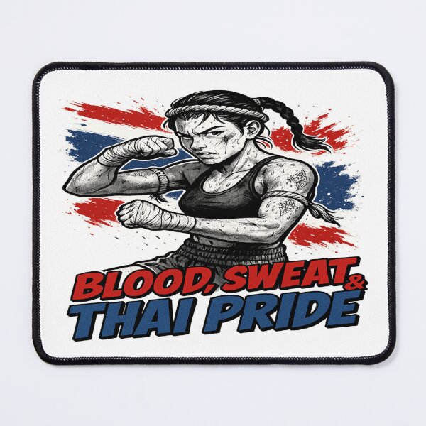 Item preview, Muay Thai Girl: Blood, Sweat & Thai Pride designed and sold by Globalcitytees.