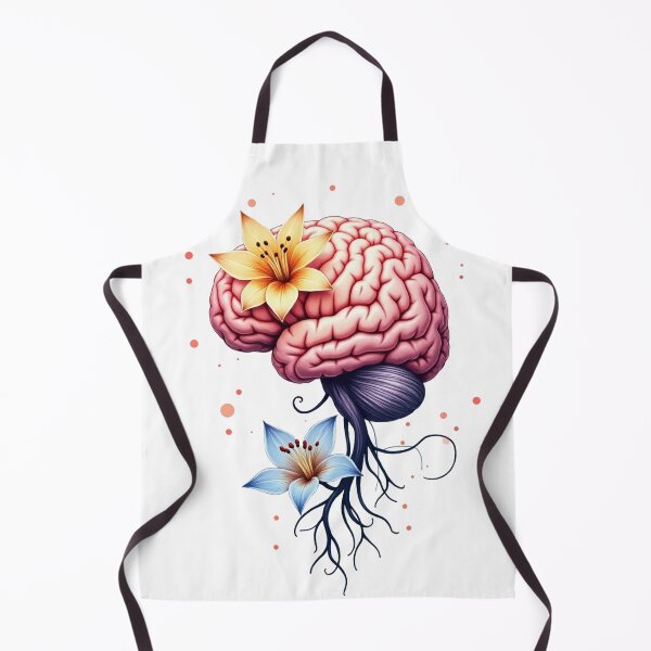 Item preview, Floral Brain Anatomy – Botanical Neuroscience Art Tee designed and sold by medicalzone.