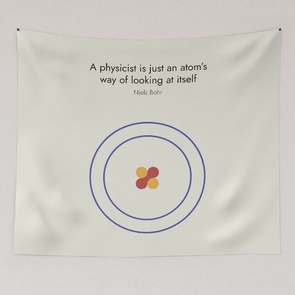 Item preview, Niels Bohr Physics Science Quote Minimalist Design designed and sold by kakarikihill.