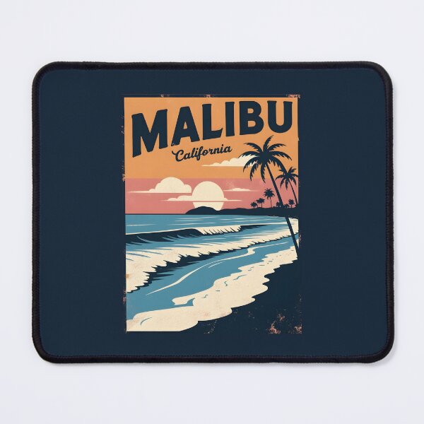 Item preview, A Vintage Illustration of Malibu - California  designed and sold by GoodOldVintage.