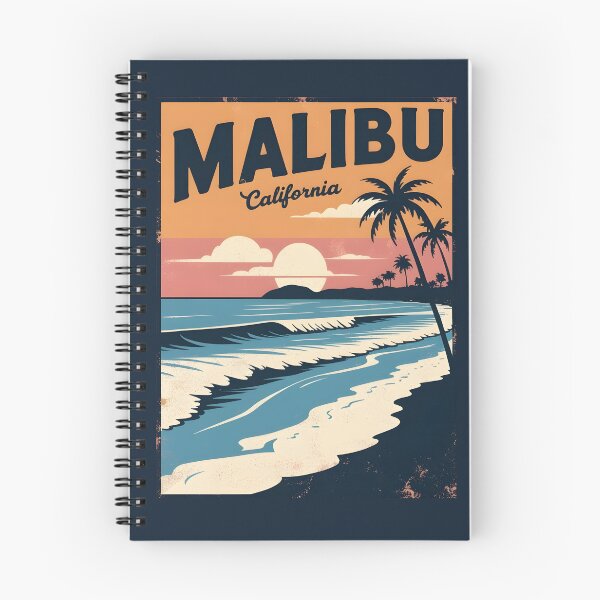 Item preview, A Vintage Illustration of Malibu - California  designed and sold by GoodOldVintage.