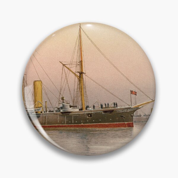 Item preview, Antique Vintage Nautical ship scene of the H.M.S MOKAWK designed and sold by Bruiserstang.