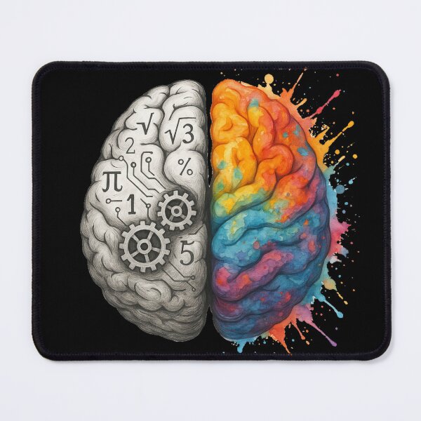 Item preview, Split Brain Anatomy – Logic vs Creativity T-Shirt designed and sold by medicalzone.
