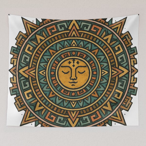 Item preview, Aztec Sun Mandala designed and sold by Vitalka-uk.