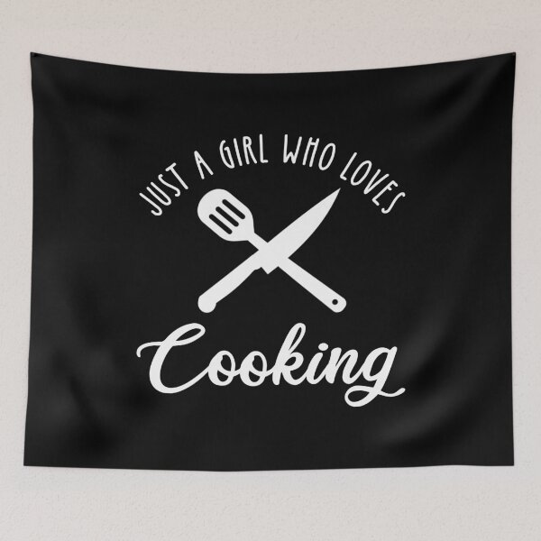 Item preview, Just A Girl Who Loves Cooking designed and sold by Cat Lady Designs.