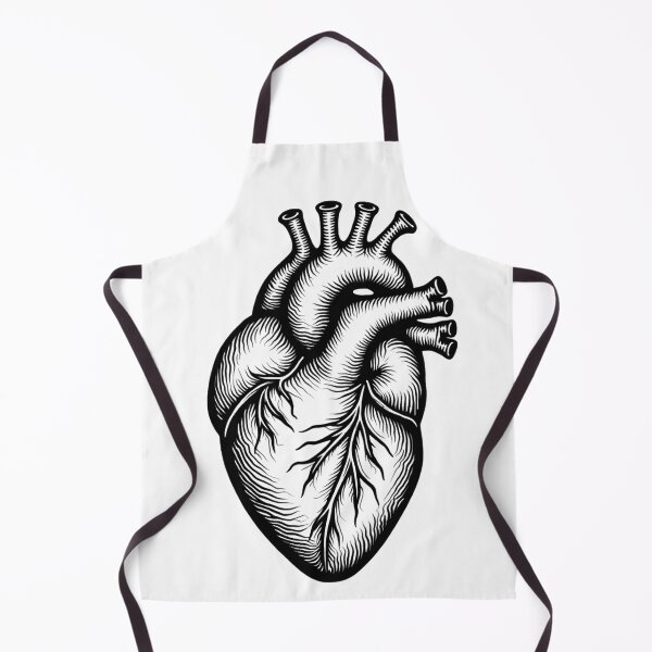 Item preview, Heart Anatomy in Line Art – Vintage Anatomical Tee designed and sold by medicalzone.