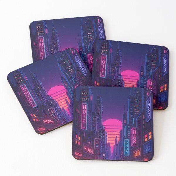 Item preview, Synthwave Urban Sunset designed and sold by Vitalka-uk.