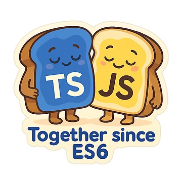 Vorschaubild zum Design Gemeinsam seit ES6 – TypeScript und JavaScript von SoftwareStickers