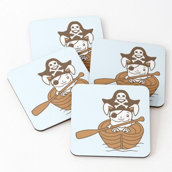 Item preview, Rabbit Pirate Paddle Bunny Buccaneer Rowboat Comic designed and sold by shirt-o-mat.