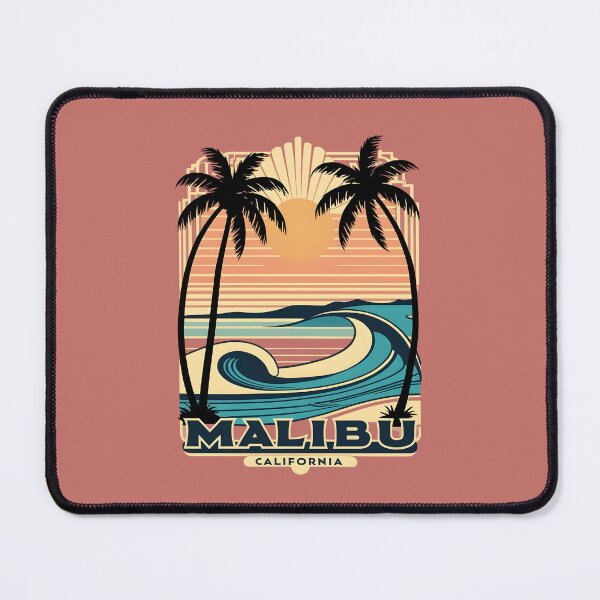 Item preview, A Vintage Illustration of Malibu - California  designed and sold by GoodOldVintage.