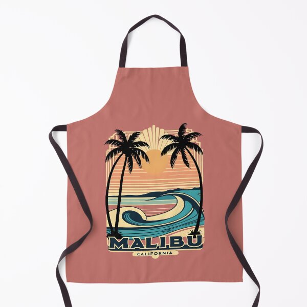 Item preview, A Vintage Illustration of Malibu - California designed and sold by GoodOldVintage.