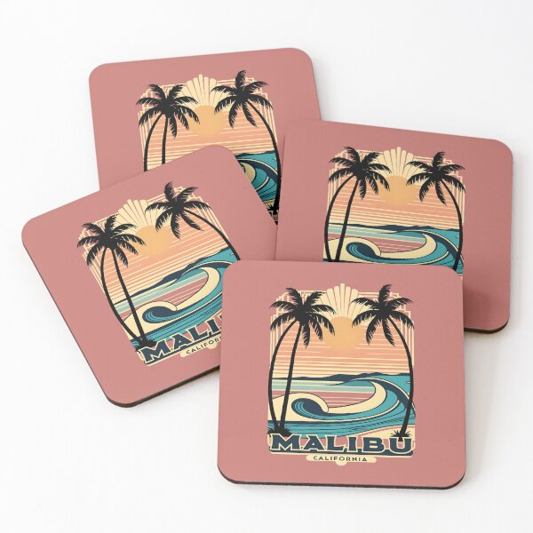 Item preview, A Vintage Illustration of Malibu - California  designed and sold by GoodOldVintage.