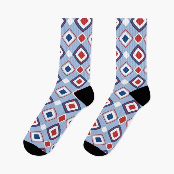 Item preview, Red White Blue Diamond Geometric Seamless Repeat designed and sold by Sharon Schwalbe.