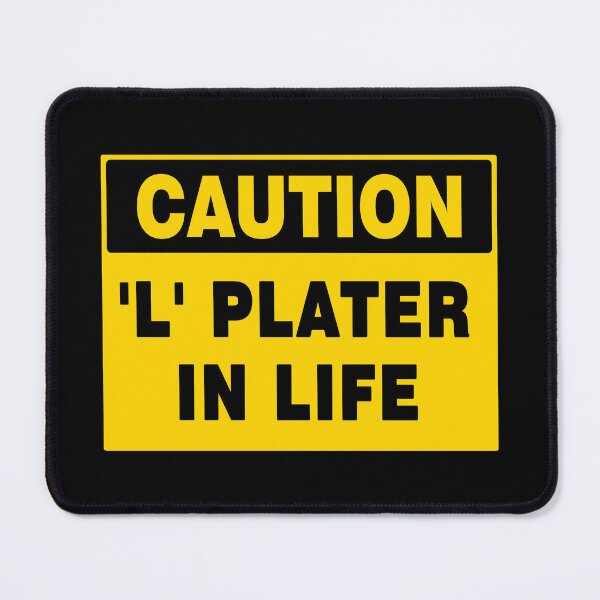Item preview, CAUTION SIGN: 'L' PLATER, LEARNER, NOVELTY SIGN, QUIRKY designed and sold by AASparksDesigns.