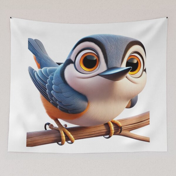 Item preview, Adorable Eurasian Nuthatch designed and sold by Sillytoe.
