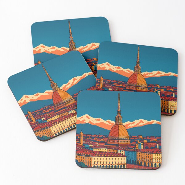 Item preview, Turin Retro Travel Poster | Digital Pop Art Cityscape | Colorful Italy Wall Art | Vintage-Inspired Turin Landmarks | Bold European City Illustration designed and sold by PaintedPixels01.