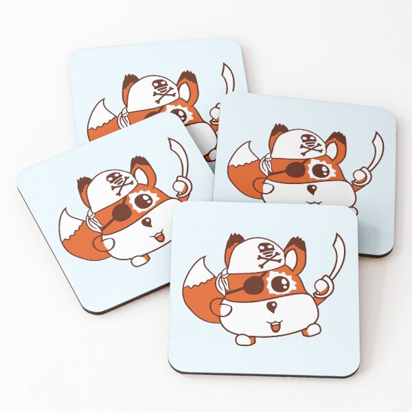 Item preview, Little Cute Captain Fox Pirate Animal Eye Patch designed and sold by shirt-o-mat.