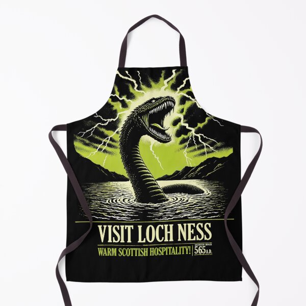 Item preview, Visit Loch Ness – Retro Horror Style Scottish Monster Tourism Design designed and sold by Victor Shadehorn.
