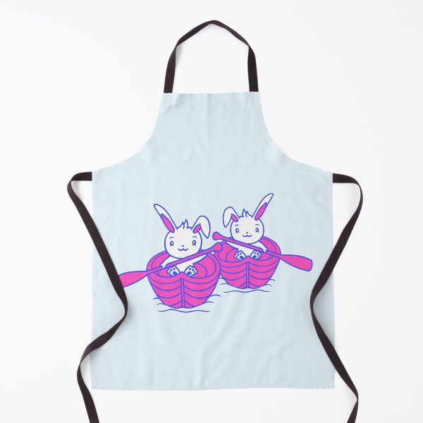 Item preview, Two Cute Rabbits Bunny Paddling Rowing Boat Friend designed and sold by shirt-o-mat.