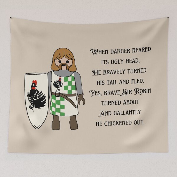 Item preview, Brave Sir Robin designed and sold by Unhinged Heather.