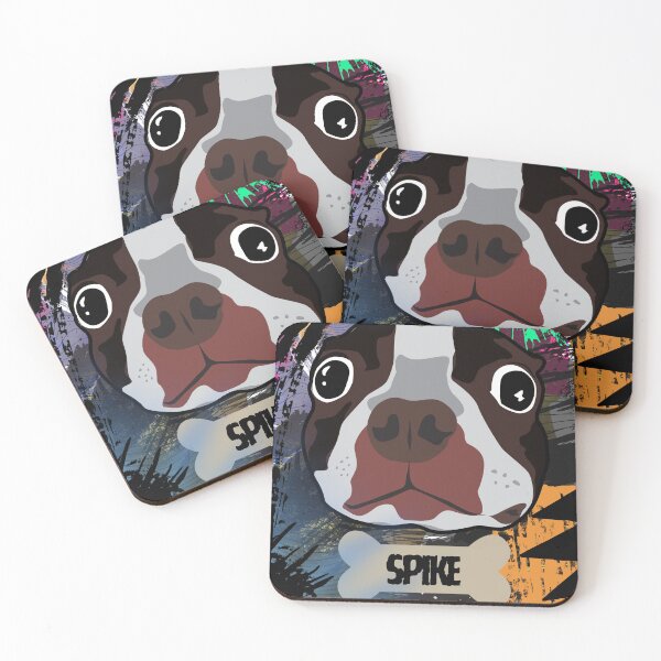 Item preview, Spike the Dorito Dog – Abstract Pop Art Funny Dog Design designed and sold by TheMysticNook.