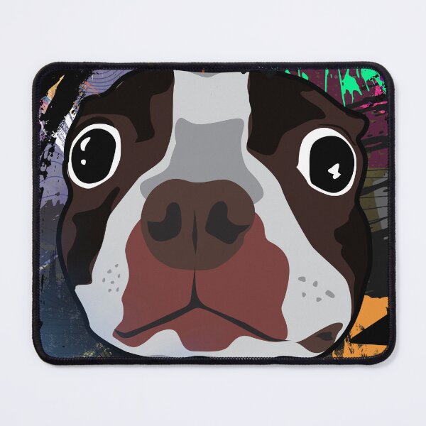 Aperçu de l'œuvre Spike le chien Dorito – Design de chien drôle et abstrait en pop art créée et vendue par TheMysticNook.