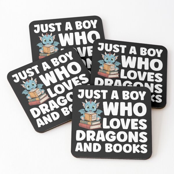 Item preview, Just A Boy Who Loves Dragons And Books designed and sold by TheAnimalZ00.