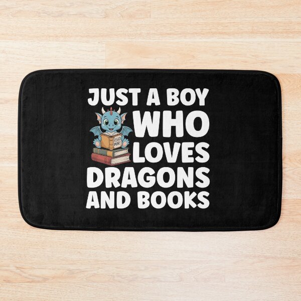 Item preview, Just A Boy Who Loves Dragons And Books designed and sold by TheAnimalZ00.